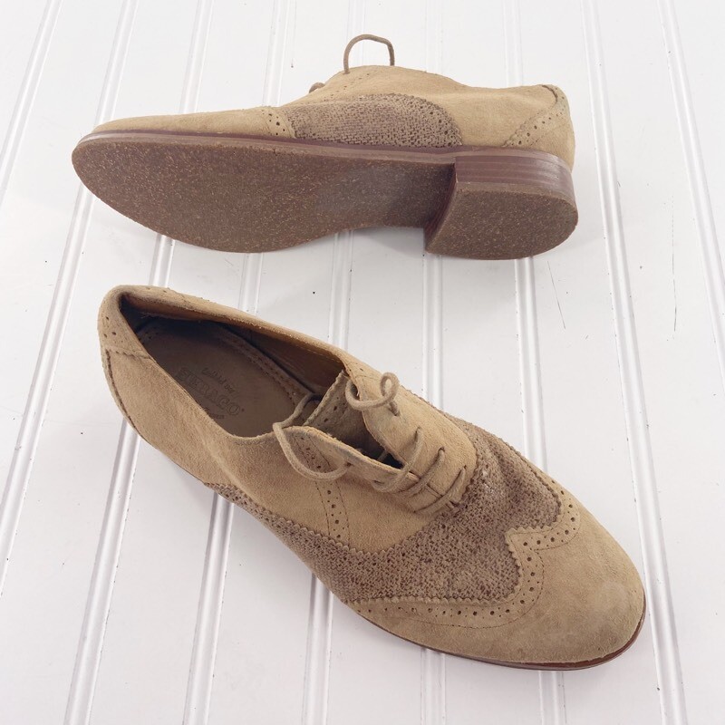 Sebago Womens Oxford Flat Shoes Brown 